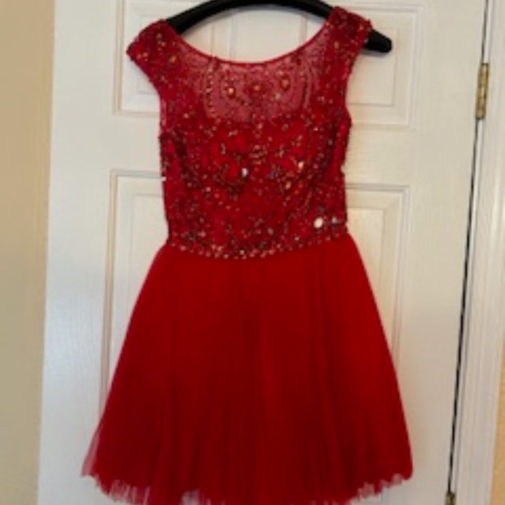 Sherri Hill Dress, Nordstroms, red, size 6